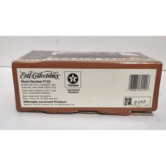 TEXACO Limited Collector's Edition 1910 MACK OIL TANKER TRUCK 3.5" X 7" - Picture 9 of 9